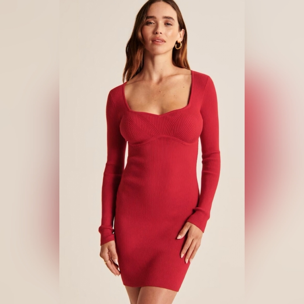 Abercrombie & Fitch corset sweater dress size M
